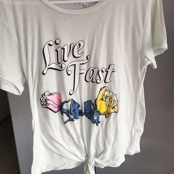 Wildfox Tops - Live fast t-shirt.